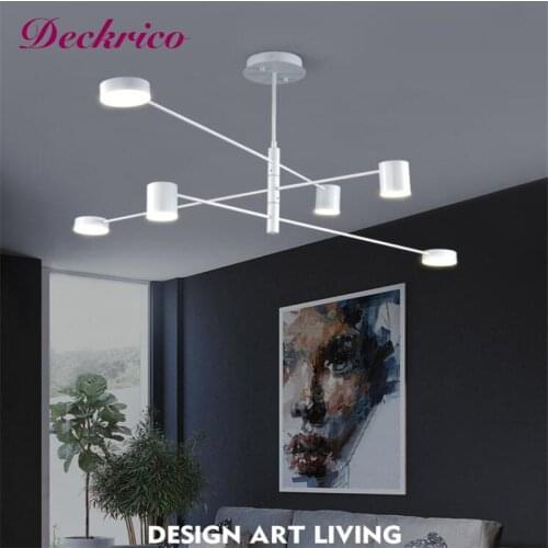 Modern Chandelier Black And White Two Hues And Pendant Light Line Design Chandelier Ceiling Lamp Indoor Hanging Fixture Light