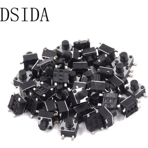 20PCS PCB Tactile Tact Mini Push Button Switch SMD 4pin Micro switch 4.5x4.5*3.8/4.3/4.5/5/6/7 MM 4.5x4.5x4.3MM/5MM/6MM/7MM