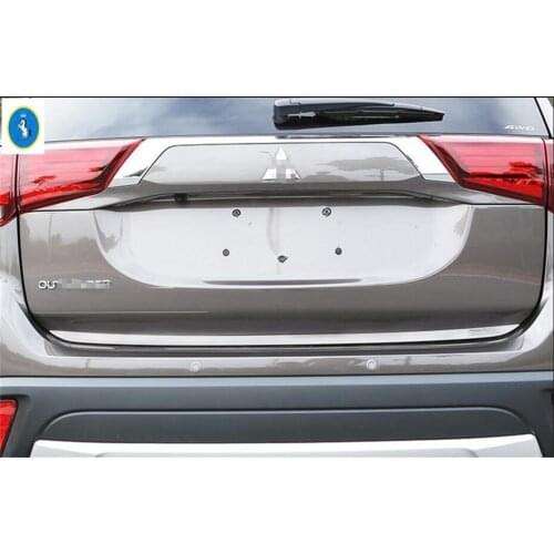 Chrome Rear Trunk Accent Cover Tail gate Tailgate Trim Back Boot Door Strip Sticker Fit For Mitsubishi Outlander 2013 - 2019