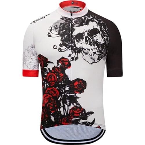 Weimostar Cycling Jersey Shirt Skull Cycling Clothing Bike Wear Sport Clothes Short Maillot Roupa Ropa De Ciclismo Hombre Verano