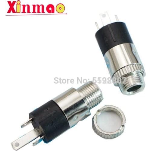 10Pcs PJ392 3.5MM Stereo Female Sockect Jack with Screw 3.5 Audio Headphone Connector PJ-392 Cylindrical Socket