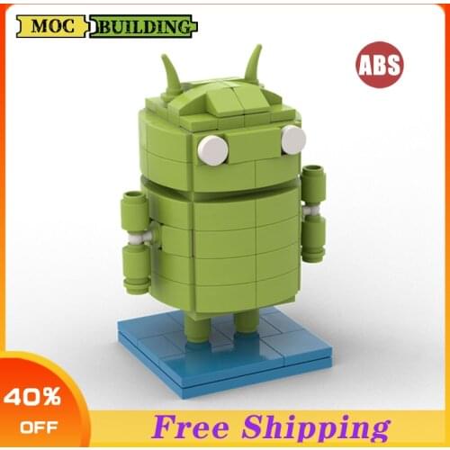 120pcs Android Robot Model Building Blocks Moc Brick Kid Gift And Educational Toys For Children