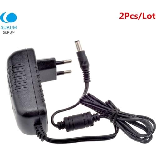2Pcs CCTV Power supply DC12V 2A US/ EU/ UK/ AU Plug Charger Power Adapter For CCTV Camera System