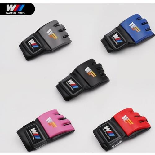 2021 Adult Thick Boxing Gloves MMA Gloves Half inger Sanda Taekwondo Fight MMA Sandbag Glove Professional Training Equipment