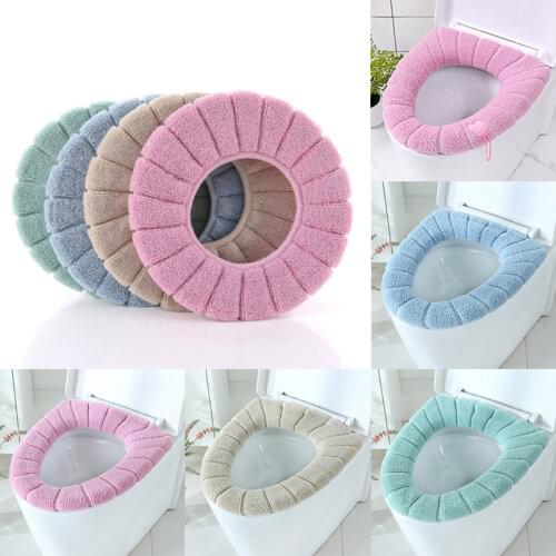 30cm Thickened Toilet Seat Cover Closestool Mat Toilet Seat Case Washable Comfortable Pads Washroom Restroom Bathroom Accessorie