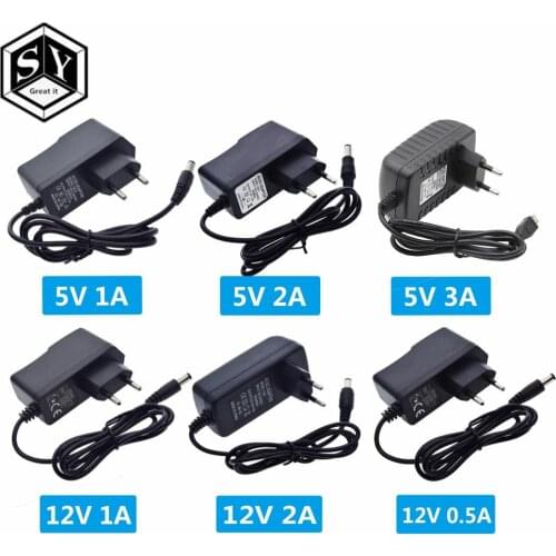 100-240V AC to DC Power Adapter Supply Charger adapter 5V 12V 1A 2A 3A 0.5A EU Plug 5.5mm x 2.5mm Plug Micro USB for Arduino