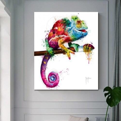 Full Diamond Embroidery Animal Chameleon DIY Diamond Painting Mosaic Square Round Picture Of Rhinestones Decoration Home
