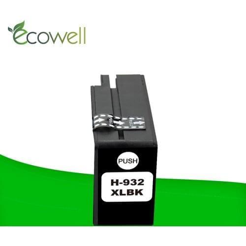 Ecowell ink cartridge with chip compatible for hp 932 hp 933 XL for Officejet 7110 7610 7612 7510 7512 6100 6600 6700 for hp932