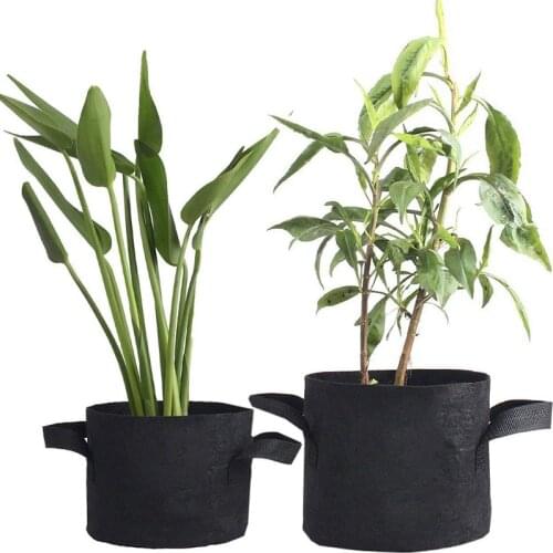 Black Garden Plant Grow Bag Vegetable Flower Pot Potato Fruit Seedling Grow Bags Pot Eco-Friendly Home Gardening Tools