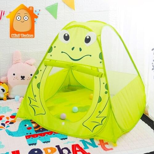 Baby Portable Play Tent Cute Frog Activity Fairy House Fun Playhouse Beach Tent Family Game Educational Playing Toy For Children
