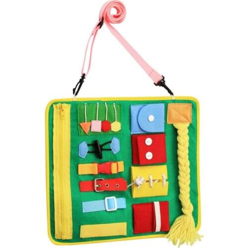 Kids Busy Board Buckle 1-5 Years Old Zip Button Lace Up Tool Toy Montessori Early Education Dress Aids Preschool Toys For Kids