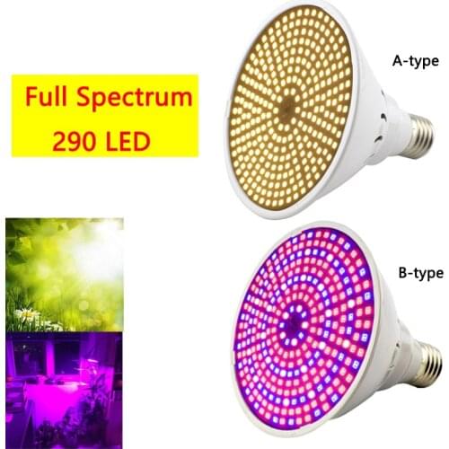 Full Spectrum 290 LED Plant Grow Lights Bulbs Indoor Greenhouse Flower Plants Cultivate Growing Hydro Sunlight Phyto Lamp