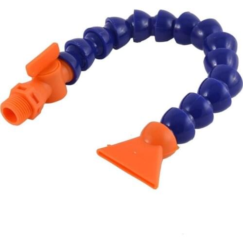 1 PC 1/2 400mm Flexible Plastic Water Oil Coolant Pipe Hose for Lathe CNC + Switch