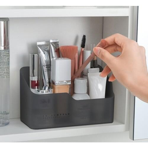 Desktop Cosmetics Storage Box Saves Space Storage Jewelry Perfume Debris Cushion Makeup Desktop Dustproof Cosmetic Organizer