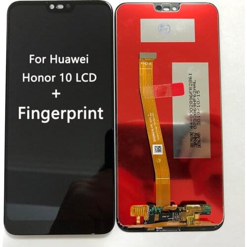 Original 5.84'' With Fingerprint LCD For Huawei Honor 10 COL-L29 LCD Display Digitizer Assembly For Huawei honor10 COL-L29 AL10