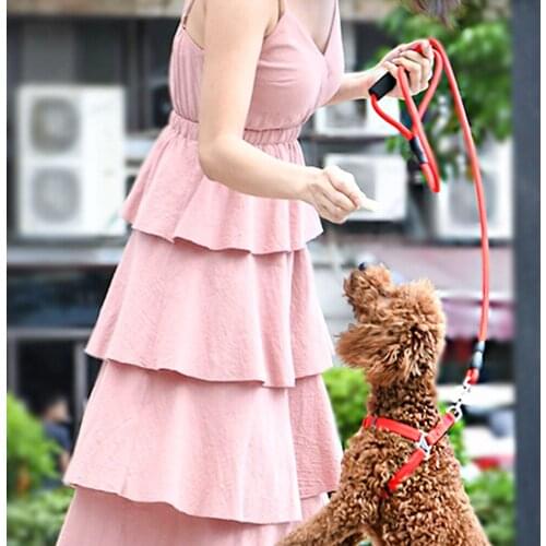 Dog Collar Small Large Dogs Leash Harness Set for Puppy Cat Pets Vest Walking Lead Belt Durable Nylon Soft Sponge Handle