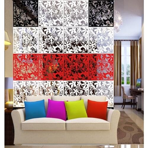 8 Pcs/Lot Room divider Hanging Screens Simple Comfortable Folding Screen For Room Personalized Wall Stickers PVC Decorative