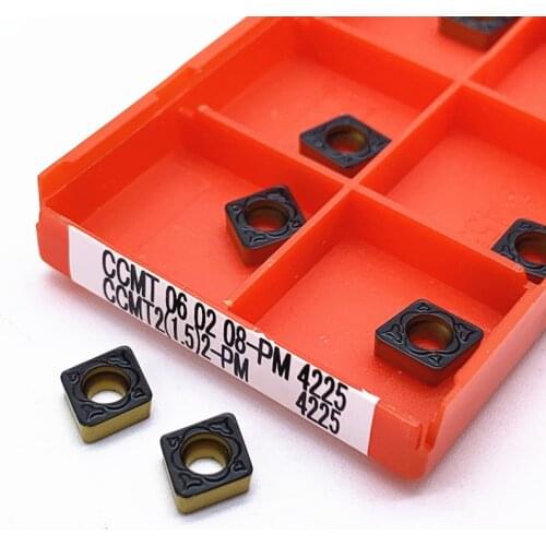 High Quality CCMT060204 PM 4225 Carbide Insert Internal Turning Tools Metal Lathe Tool CCMT 060208 PM4225 Turning Inserts