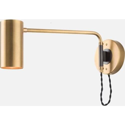 Gold Wall Metal Lamp Hotel Wall Lamp Wall Mount Lamp Aplique Luz Pared Bathroom Light applique murale led