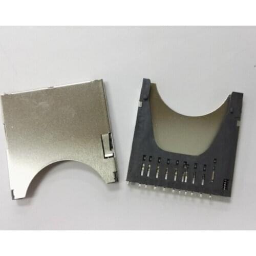 10pcs SD combo deck self spring type SD card slot pop-up SD card slot SD card connector shell with tracking number