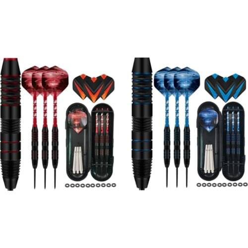 3Pcs Steel Tip Darts 22 Grams,Aluminum Shafts & Iron Barrel,Steel Tip & Pet Flight,Levels in Rec Room,Bar and Game Room