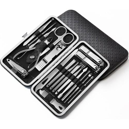 4-19 PCS nail clipper Manicure Pedicure Set Pedicure Knife Thumb Toenail Tools Nail scissors Cutters for manicure Set Manicure