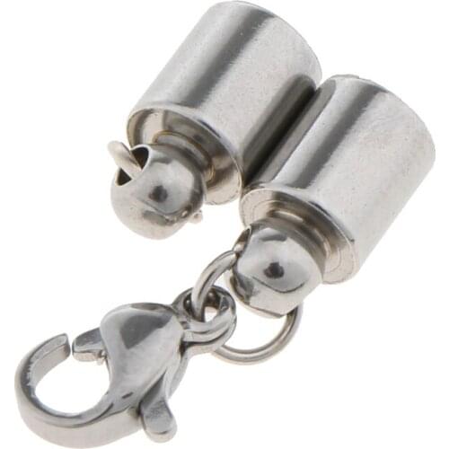 5pcs Stainless Steel Buckle Bracelet Bangle Mens Ladies Jewelry Accessory