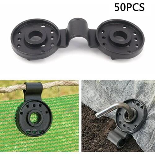 50Pack Tarp Clips Set Outdoor Tarpaulin Clamps Windproof Plastic Snap Grip