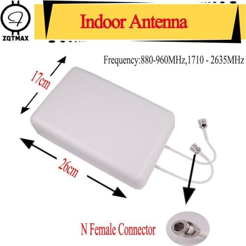 880~2635mhz indoor Mimo Panel antenna for 2g 3g 4g signal booster cdma dcs pcs 1900 2600 repeater Lte UMTS Repeater F Connector
