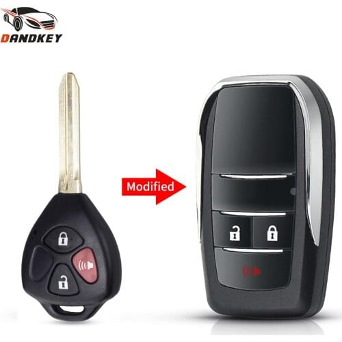 Dankdey Replacement Modified Flip Car Key For Toyota Camry Rav4 2006-2010 RAV4 Corolla YARIS 3 BT Auto Remote Key Shell Case