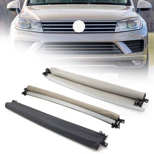 Car Sunshade Sunroof Curtain Cover Assembly For VW Touareg 2011 2012 2013 2014 2015 2016 2017 2018 Gray Black Beige