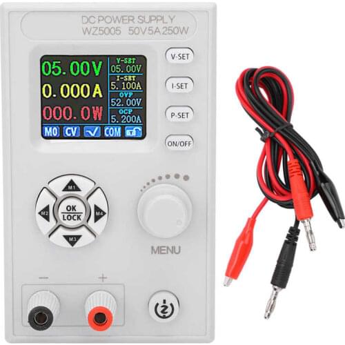 DC Regulated Power Supply Digital Control Adjustable LCD Screen 4-Digit Display Power Supply DC6-55V WZ5005