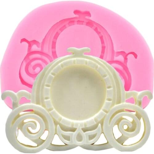 Baby Carriage Car Silicone Mold Candy Clay Resin Molds Chocolate Making Moulds Birthday Party Fondant Cake Decorating Tools