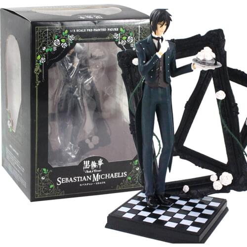 18cm 25cm Anime Black Butler Figure Kuroshitsuji Sebastian Ciel PVC Action Figure Collectible Model Toys Gift