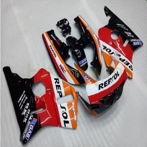 Custom-made motorcycle Fairing for CBR400RR 1988 1989 NC23 CBR 400 RR+Screws+red M2