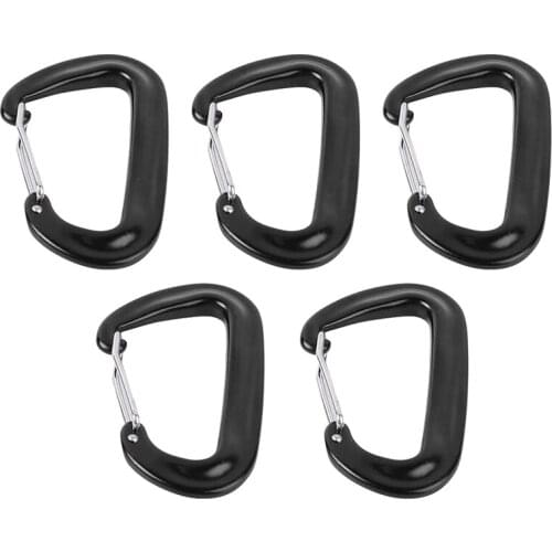 Carabiner Clip Carabiner Heavy Carabiner Keychain Keychain Carabiner Rock Climbing Hook Black Carabiner