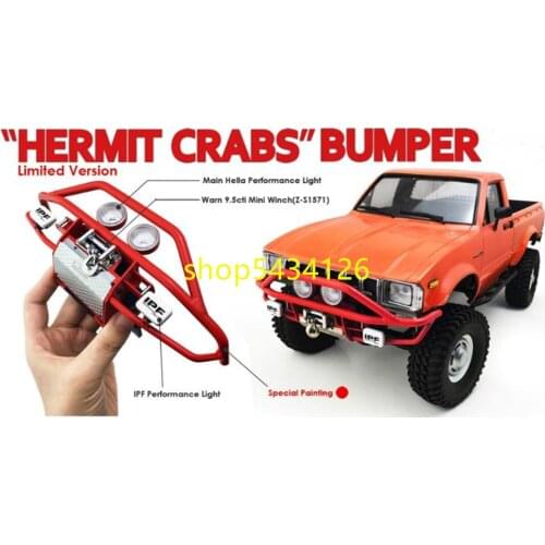 Toys Rc Car Hermit Crabs Metal Bumper For 1/10th Scale Pickup Truck RC-4WD TF2 Trail Finder 2 Chassis + Mojave Body Car Shell