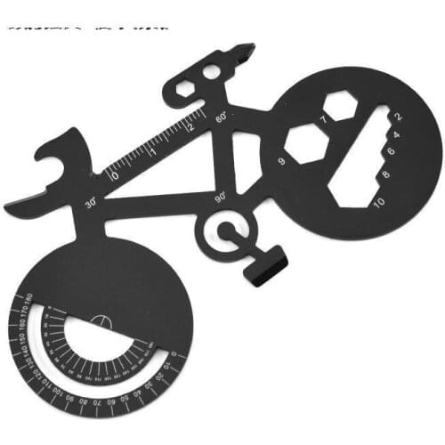 2021 Stainless Steel Multifunctional Bicycle Card Creative Bottle Opener Wrench Outdoor Portable Edc Tool Card In Stock Selling