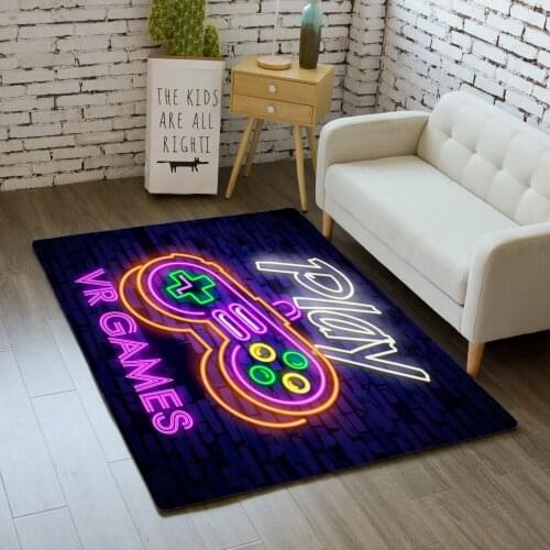 Fashion Decor Home Entrance Doormat Game Console Print 3D Carpet Living Room Bedroom Rug Soft Non-slip Bathroom Kitchen Mat