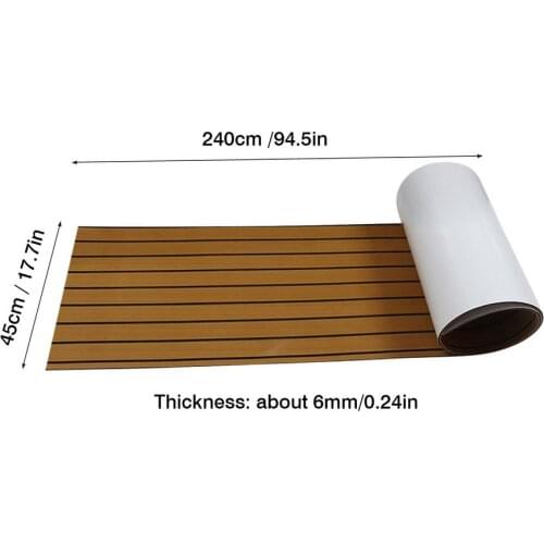 EVA Foam Teak Floor Decking Sheet Self Adhesive Flooring Mat Pad Carpet Flooring Accessories Deluxe Marine Boat Yacht