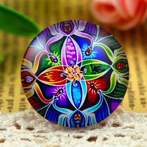 New Fashion 5pcs/Lot 25mm Handmade Photo Glass Cabochons Bright