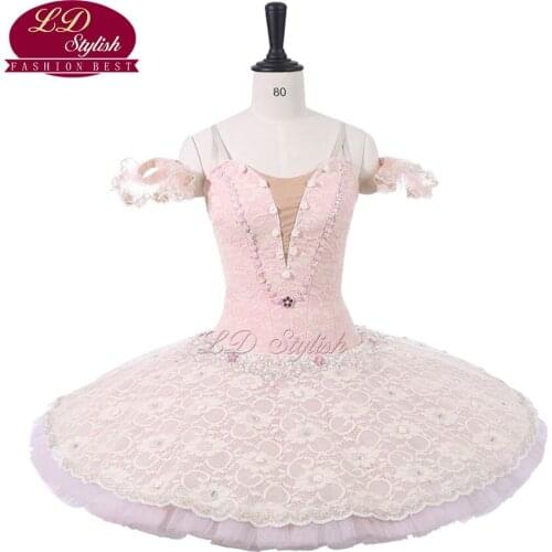 New Arrival Adult Pink Professional Ballet Tutu Costumes The Sleeping Beauty Performance Competition Ballet Apperal Girls Ballet