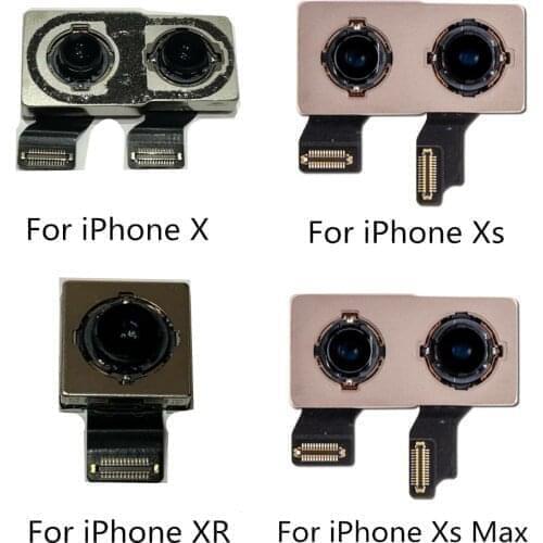 Original Back Main Camera For iPhone X XS max 11 11pro Back Camera Rear Main Lens Flex cable Replacement parts For iPhone Camera