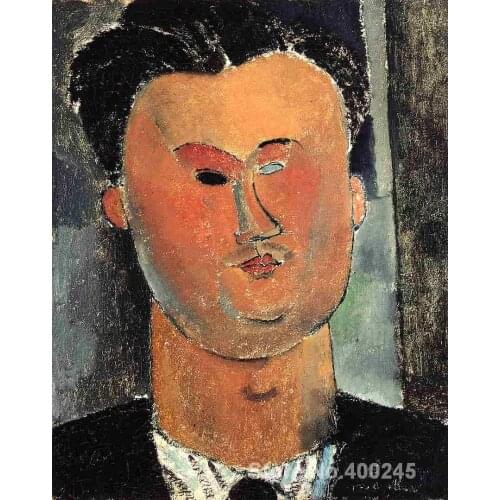 Portrait artist Pierre Reverdy Amedeo Modigliani canvas art Hand painted High quality