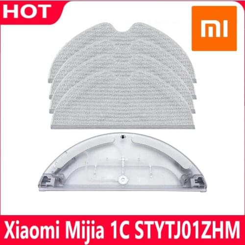 Original Xiaomi Mijia 1C Water Tank Robot Vacuum Cleaner Accessories Electric Control Water Tank Cleaning Cloth Mop Package