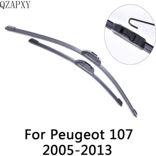 QZAPXY Wipers Blade For Peugeot 107 from 2005 2006 2007 2008 2009 2010 2011 2012 2013 Windscreen wiper Wholesale Car Accessories