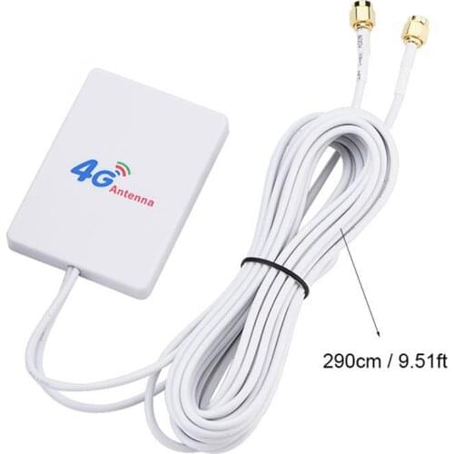 External WIFI TS-9 / SMA Cable Signal Amplifier 28DBI 4G 3G LTE Antenna Network Connector Mobile Router Aerial Double Broadband