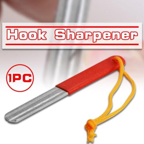1pc Double Side Good Quality Fishing Flies Hook Hone Fly Fishing Hook Sharpening Tool Hooks Sharpener Hone