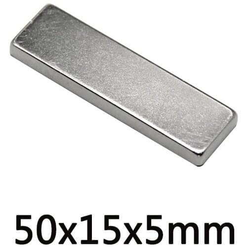 1~20PCS 50x15x5 mm Search Major Quadrate Magnet N35 NdFeB Powerful Magnets 50x15x5mm Strong Block Neodymium Magnets 50*15*5 mm