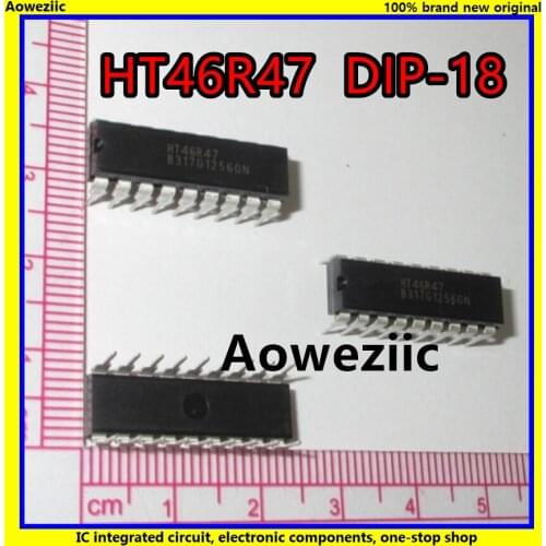 10Pcs/Lot HT46R47 DIP-18 8-Bit OTP Battery Charger Controller IC New Original Product